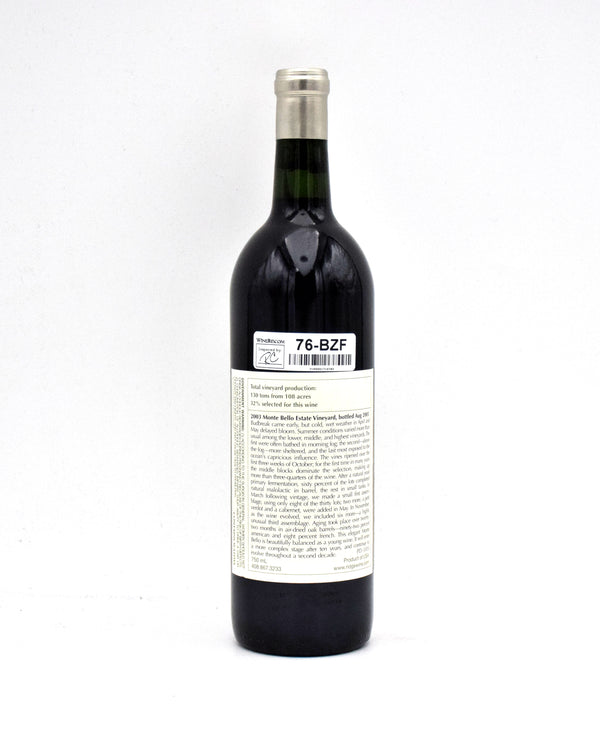 2003 Ridge Vineyards Monte Bello
