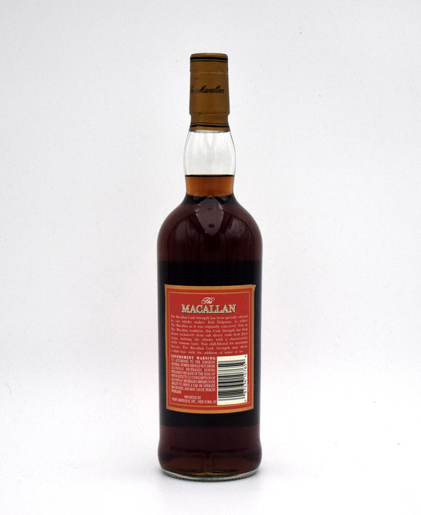 Macallan Cask Strength Scotch Whisky (Red Label) (Slightly Damaged Foil, No Box)