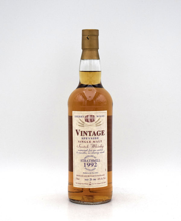 Strathmill Vintage Sherry Wood 21 Year Single Malt Scotch (Distilled in 1992)