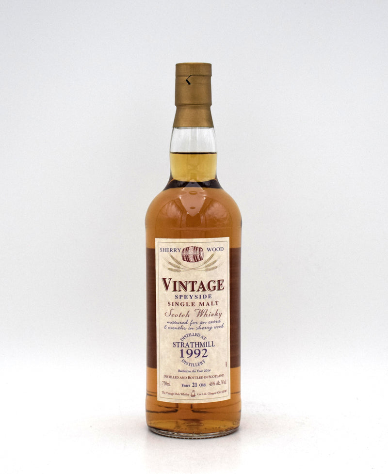 Strathmill Vintage Sherry Wood 21 Year Single Malt Scotch (Distilled in 1992)