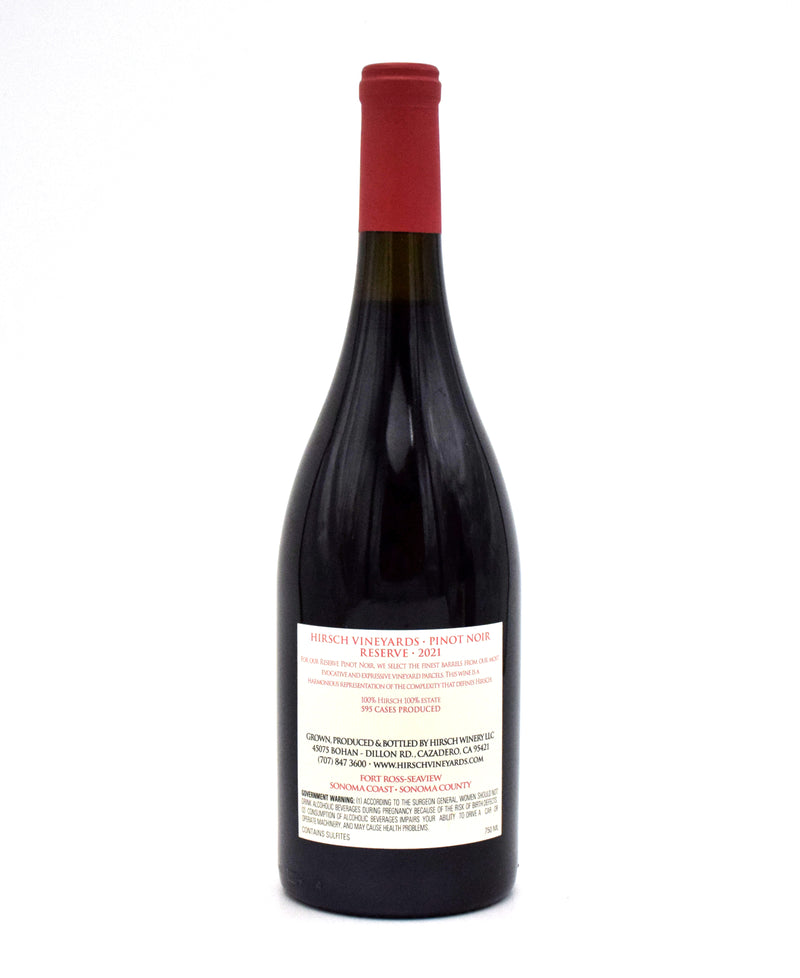 2021 Hirsch Vineyards Reserve Pinot Noir