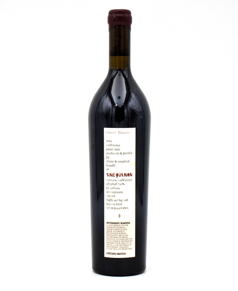 2004 Sine Qua Non Covert Fingers Pinot Noir