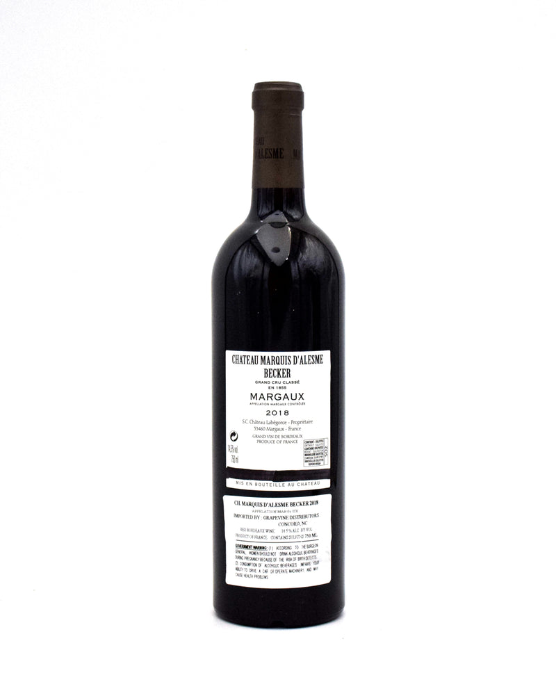 2018 Chateau Marquis d'Alesme Becker