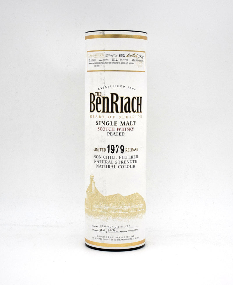 BenRiach 25 Year Limited Release Single Malt Scotch (1979 Release)