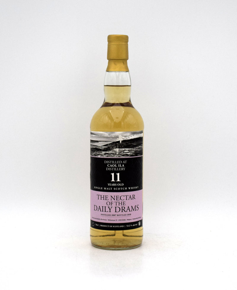 Caol Ila 11 Year 'The Nectar of the Daily Drams' Single Malt Scotch (Distilled in 2007)