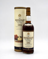 Macallan 18 Year Sherry Oak Scotch Whisky (Distilled in 1982)