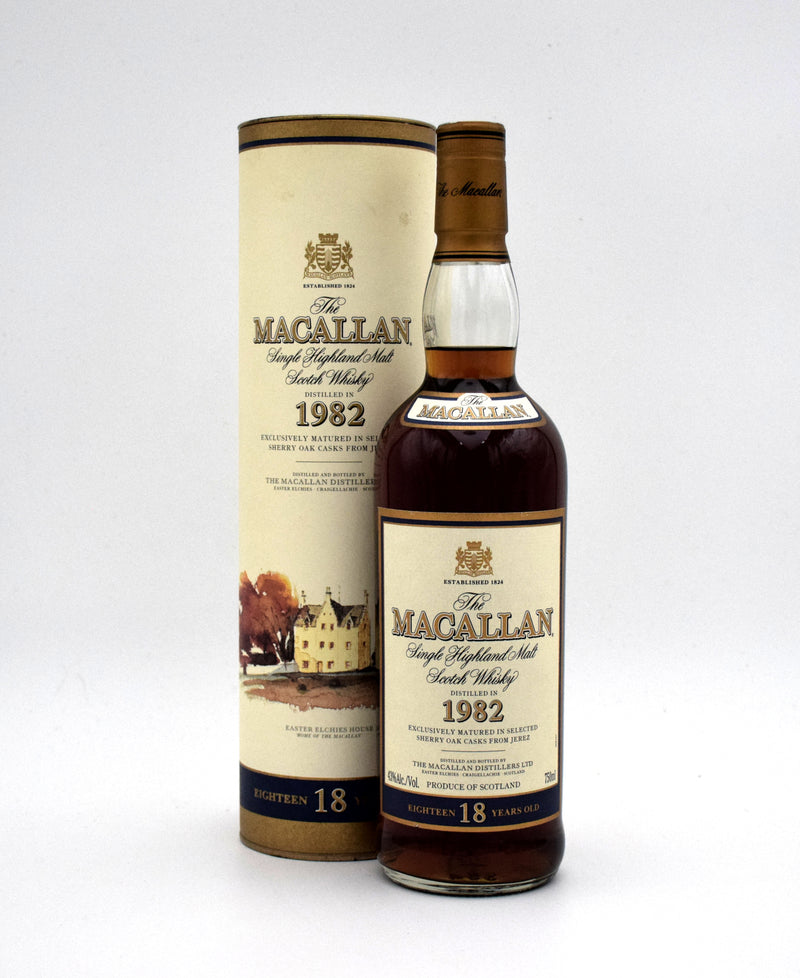Macallan 18 Year Sherry Oak Scotch Whisky (Distilled in 1982)