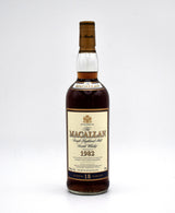 Macallan 18 Year Sherry Oak Scotch Whisky (Distilled in 1982)