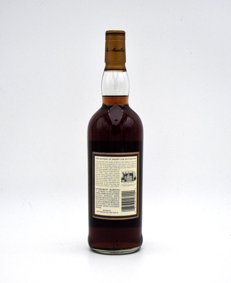 Macallan 18 Year Sherry Oak Scotch Whisky (Distilled in 1982)