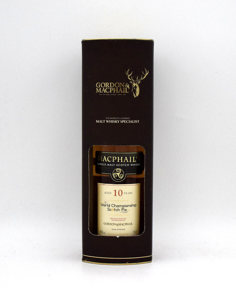 Gordon & MacPhail 'MacPhail's' 10 Year Single Malt Scotch (World Championship Scotch Pie Edition)