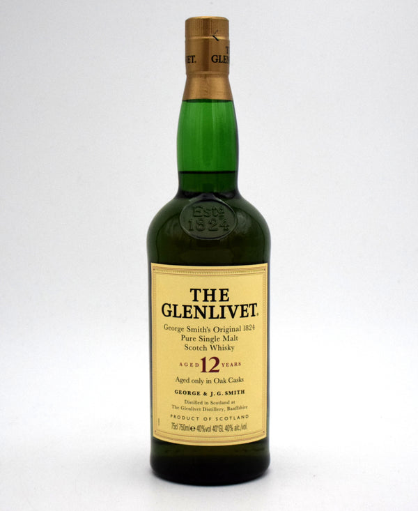 Glenlivet 12 Year 'George Smith's Original 1824' Pure Single Malt Scotch