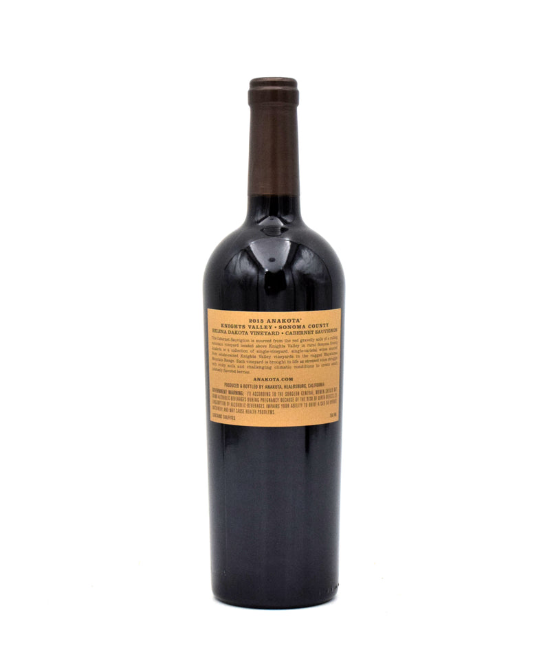 2015 Anakota Wines Helena Dakota Vineyard Cabernet Sauvignon