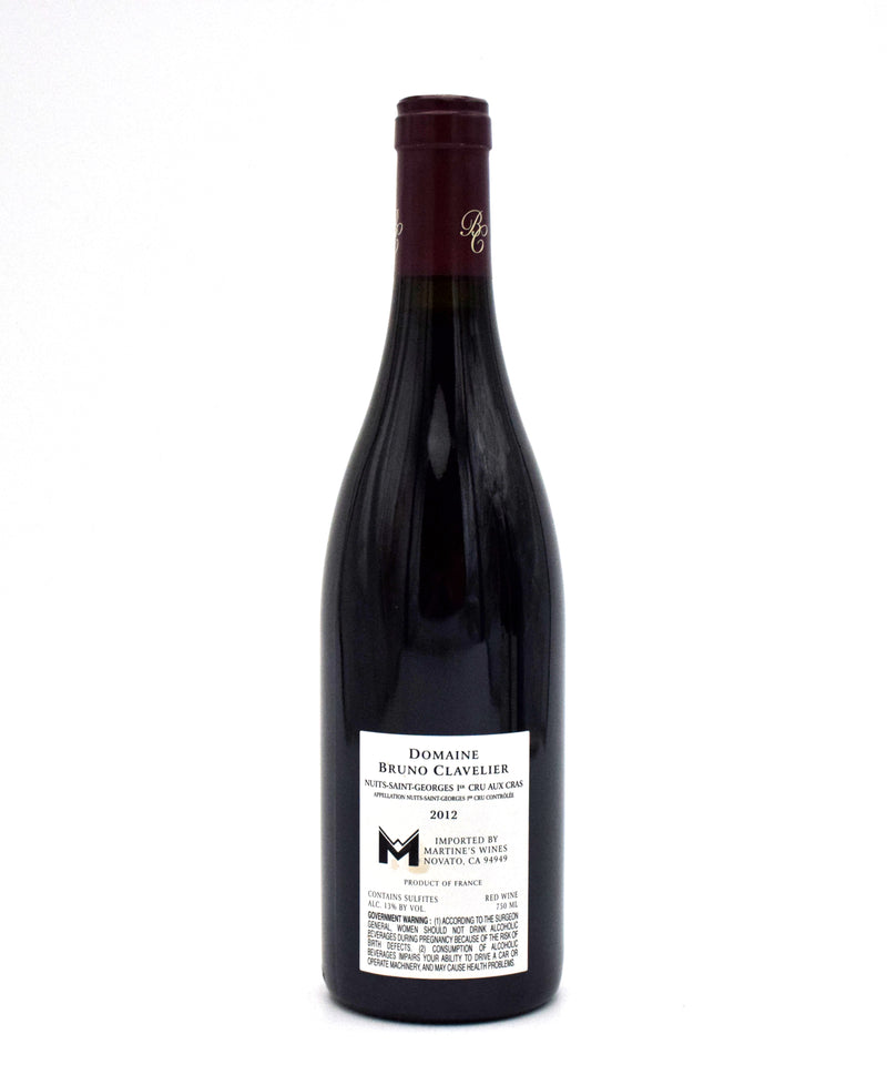2012 Domaine Bruno Clavelier Aux Cras