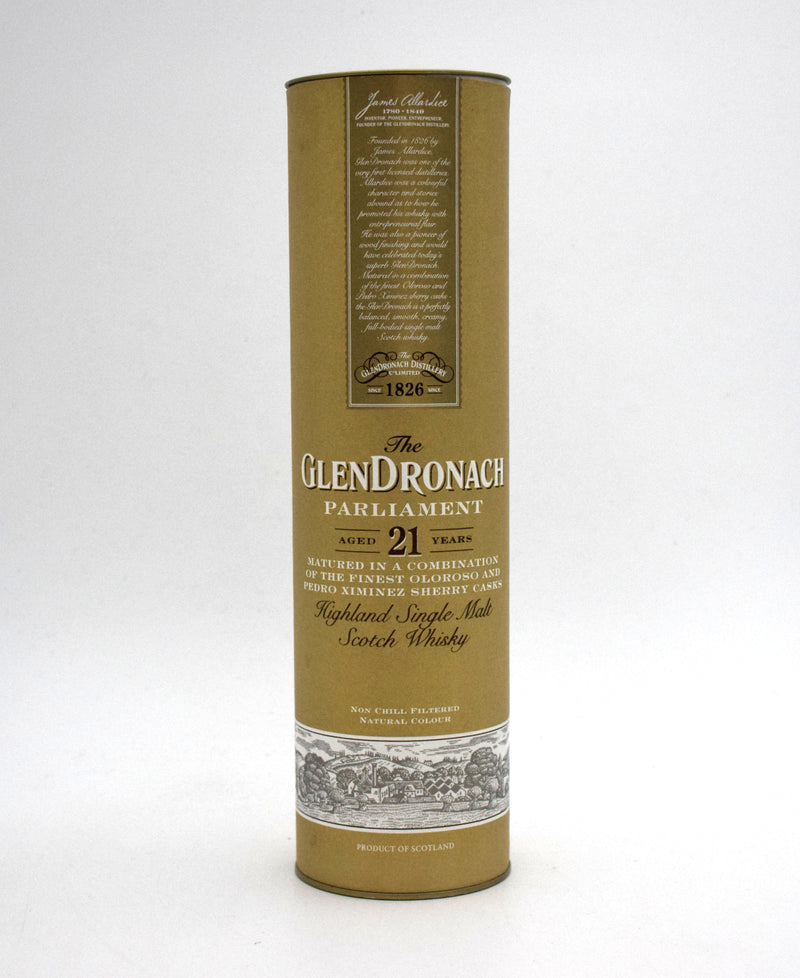 Glendronach Parliament 21 Year Single Malt Scotch