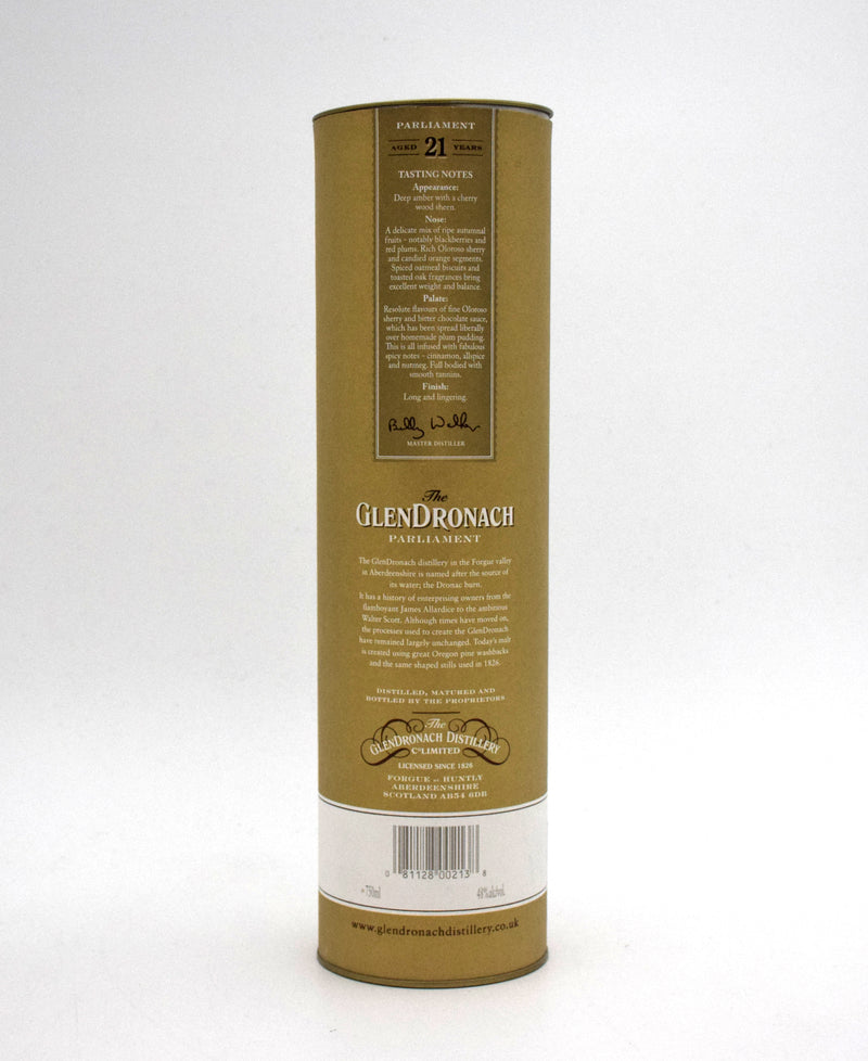 Glendronach Parliament 21 Year Single Malt Scotch