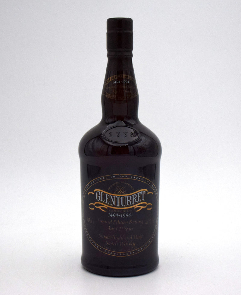 Glenturret '1494-1994' 21 Year Limited Edition Bottling Single Malt Scotch (No Box)