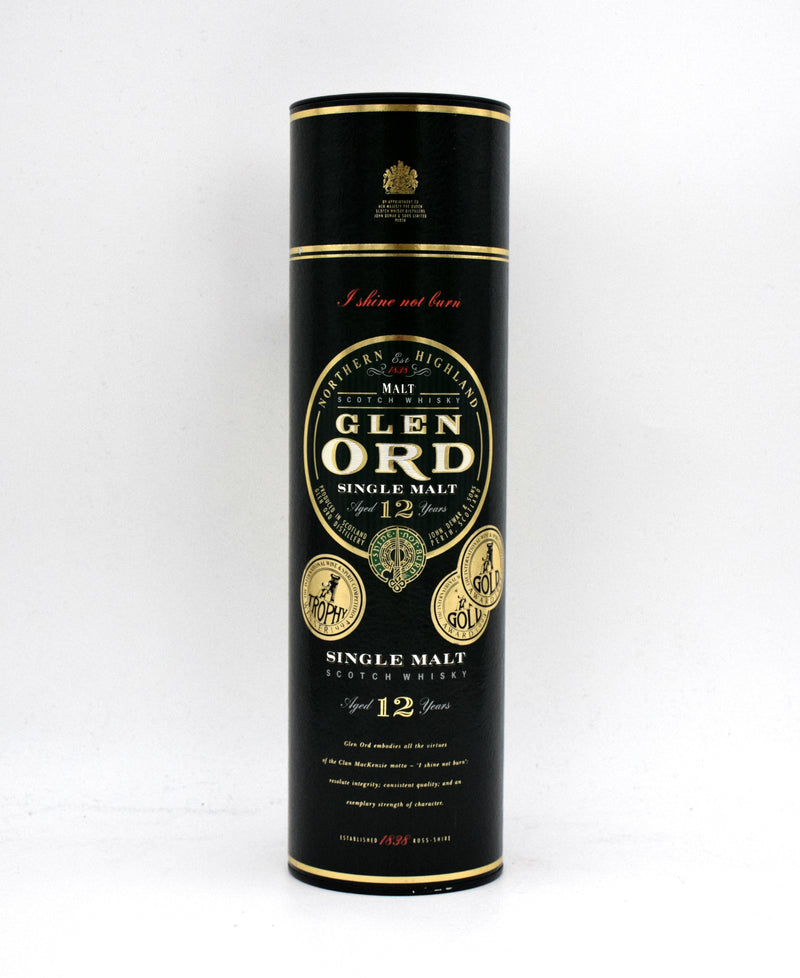 Glen Ord 12 Year 'Shine Not Burn' Single Malt Scotch (1990's Bottling, 1L)