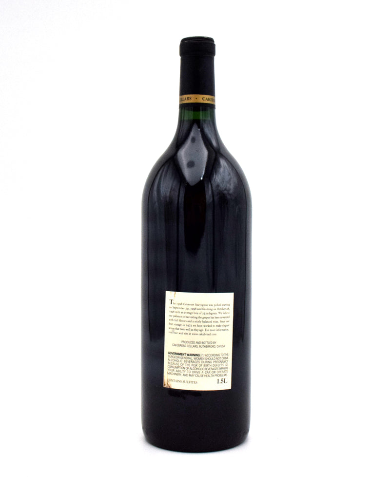 1998 Cakebread Cellars Cabernet Sauvignon 1.5