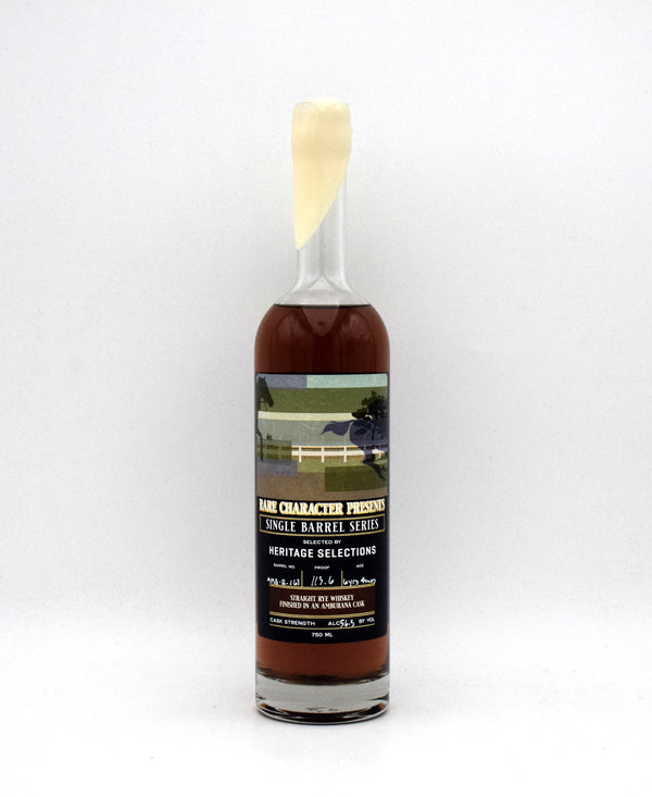 Rare Character Single Barrel Series 'Heritage Selections' Straight Rye Whiskey