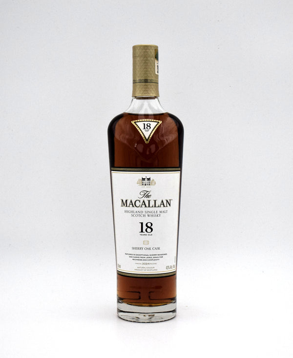 Macallan 18 Year Sherry Oak Scotch Whisky (2024 Release)