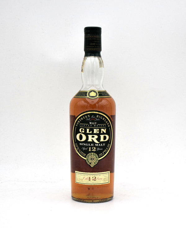Glen Ord 12 Year 'Shine Not Burn' Single Malt Scotch (1990's Bottling, No Box)