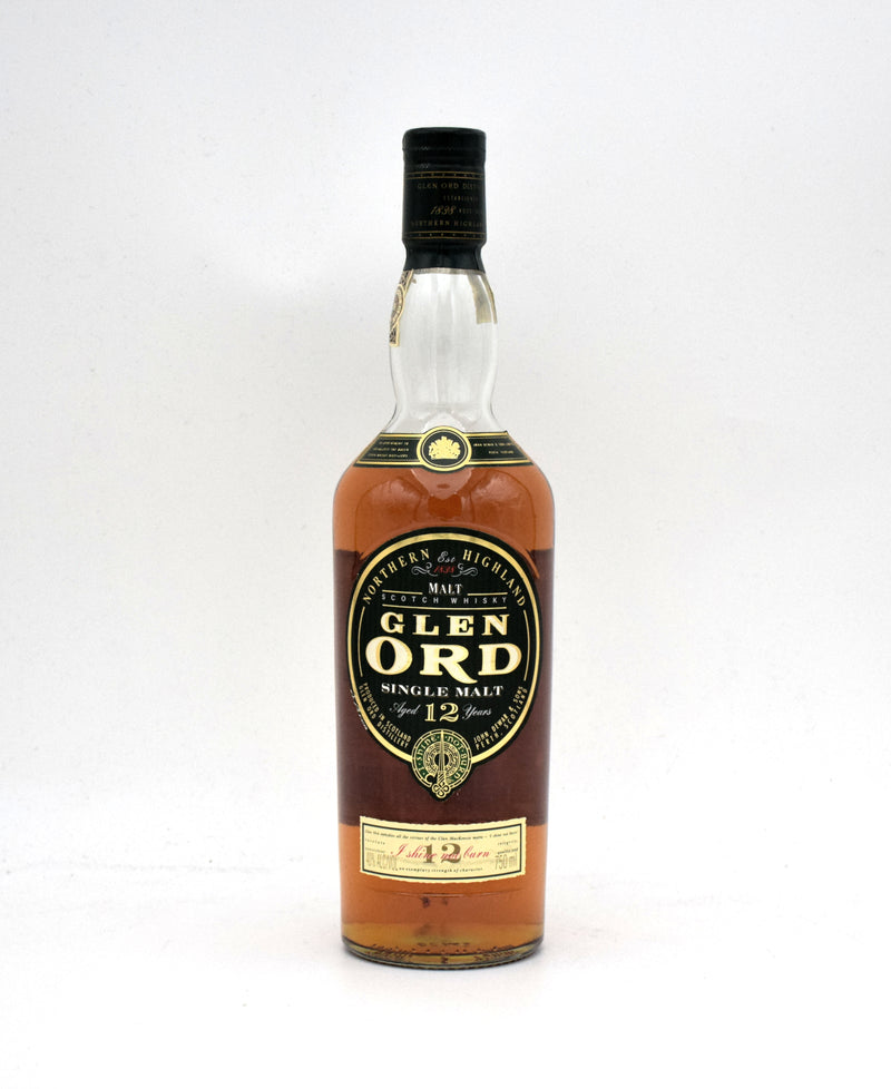 Glen Ord 12 Year 'Shine Not Burn' Single Malt Scotch (1990's Bottling, No Box)