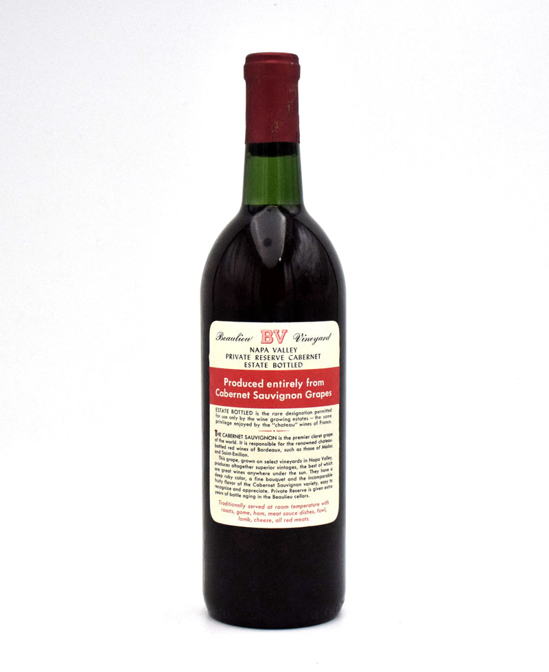1974 Beaulieu Vineyard BV Georges de Latour Private Reserve Cabernet Sauvignon