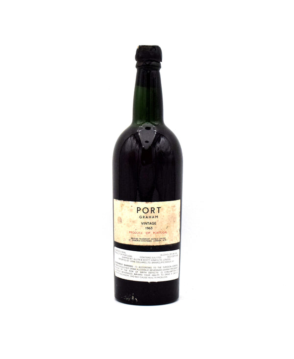 1963 W & J Graham's Vintage Port (Chipped Wax)