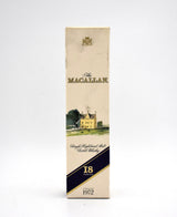Macallan 18 Year Sherry Oak Scotch Whisky (Distilled in 1972)