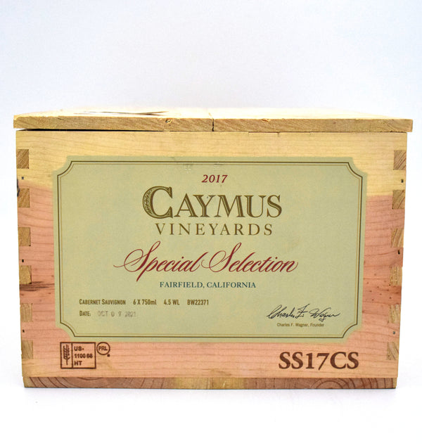 2017 Caymus Special Selection Cabernet Sauvignon (Case of 6 Bottles)