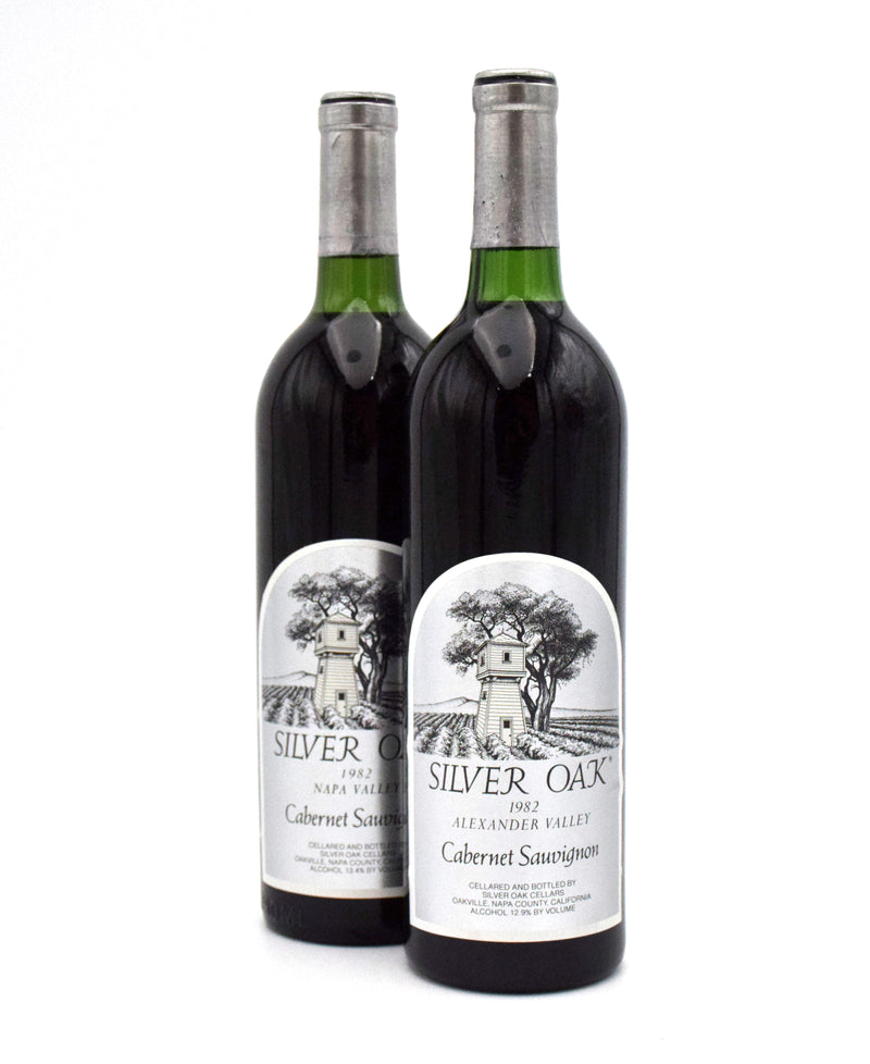 1982 Silver Oak Cellars Alexander Valley Cabernet Sauvignon (Slightly Corroded Capsules)