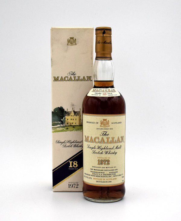 Macallan 18 Year Sherry Oak Scotch Whisky (Distilled in 1972)