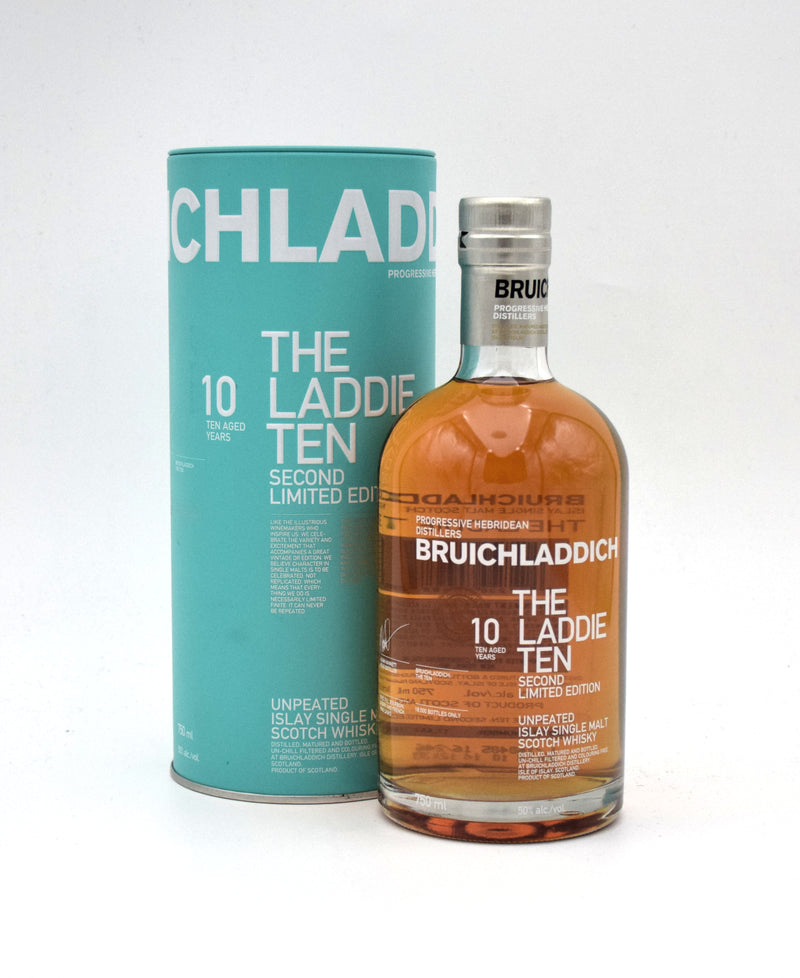 Bruichladdich 'The Laddie Ten' Second Limited Edition Single Malt Scotch (2013 Release)