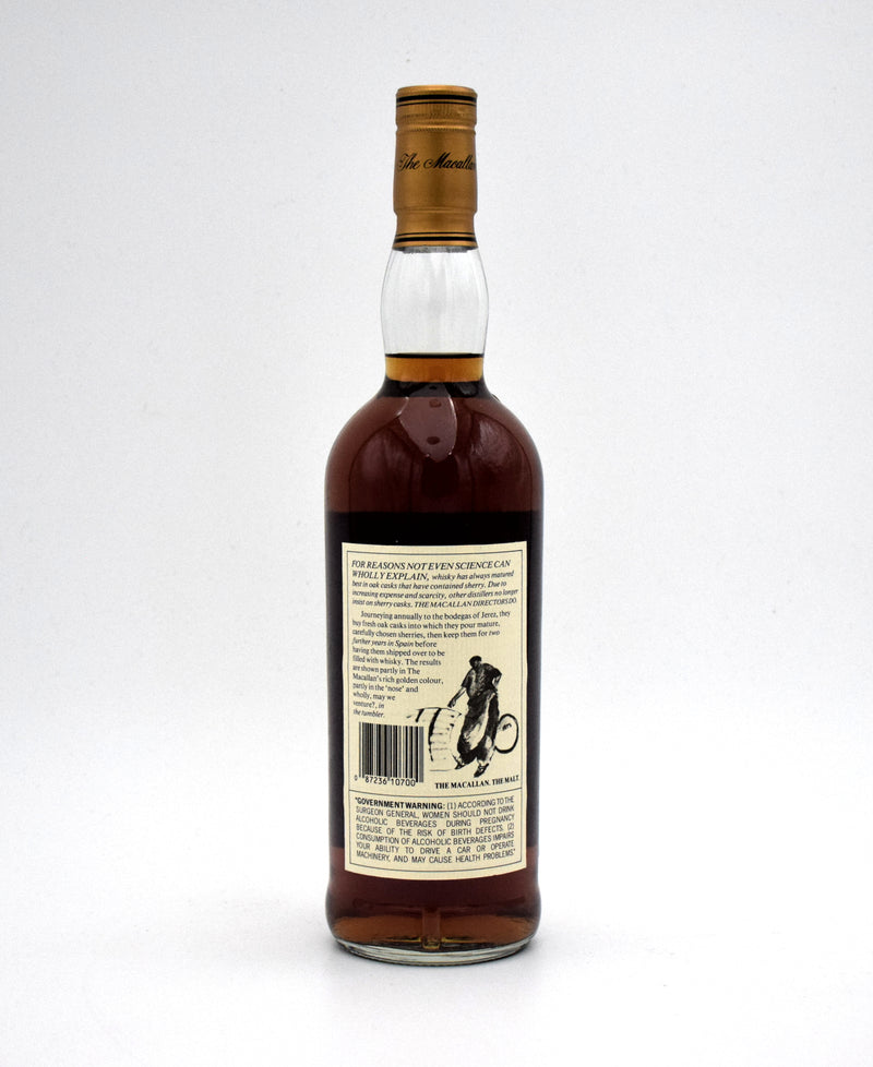 Macallan 18 Year Sherry Oak Scotch Whisky (Distilled in 1972)