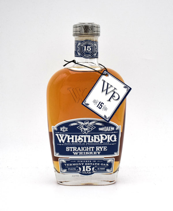 WhistlePig 15 Year Vermont Estate Oak Rye Whiskey (Older Release)