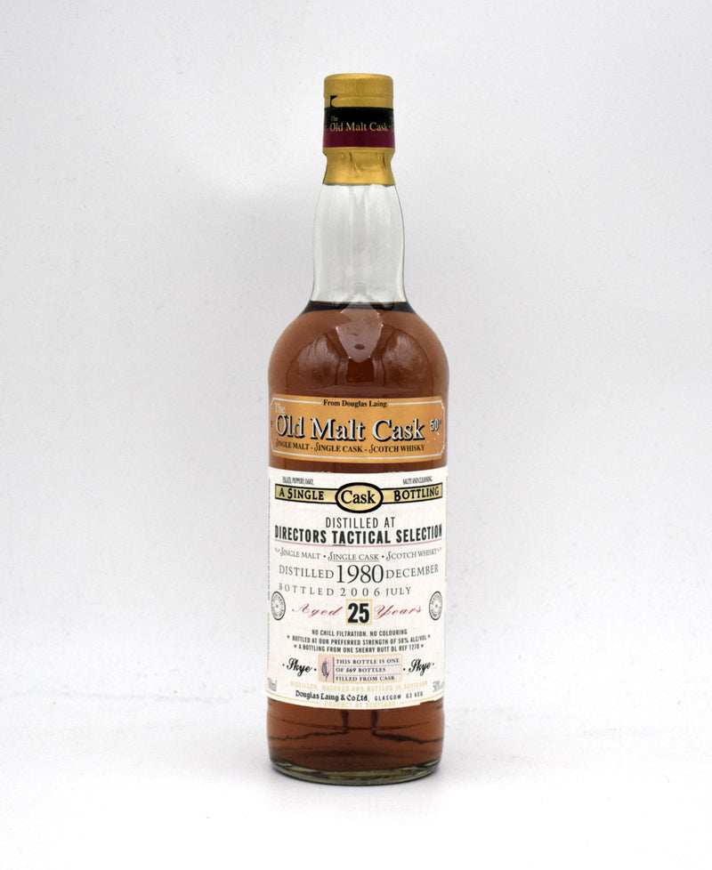 Talisker 'The Old Malt Cask: Director's Tactical Selection' 25 Year Single Malt Scotch Whisky (1980 Release)