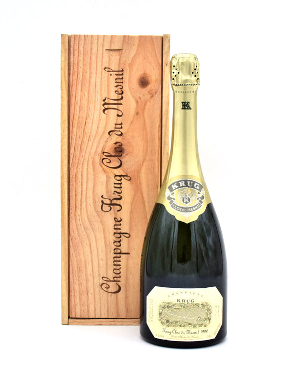 1990 Krug Clos du Mesnil Blanc de Blancs Brut (w/ wooden Box)