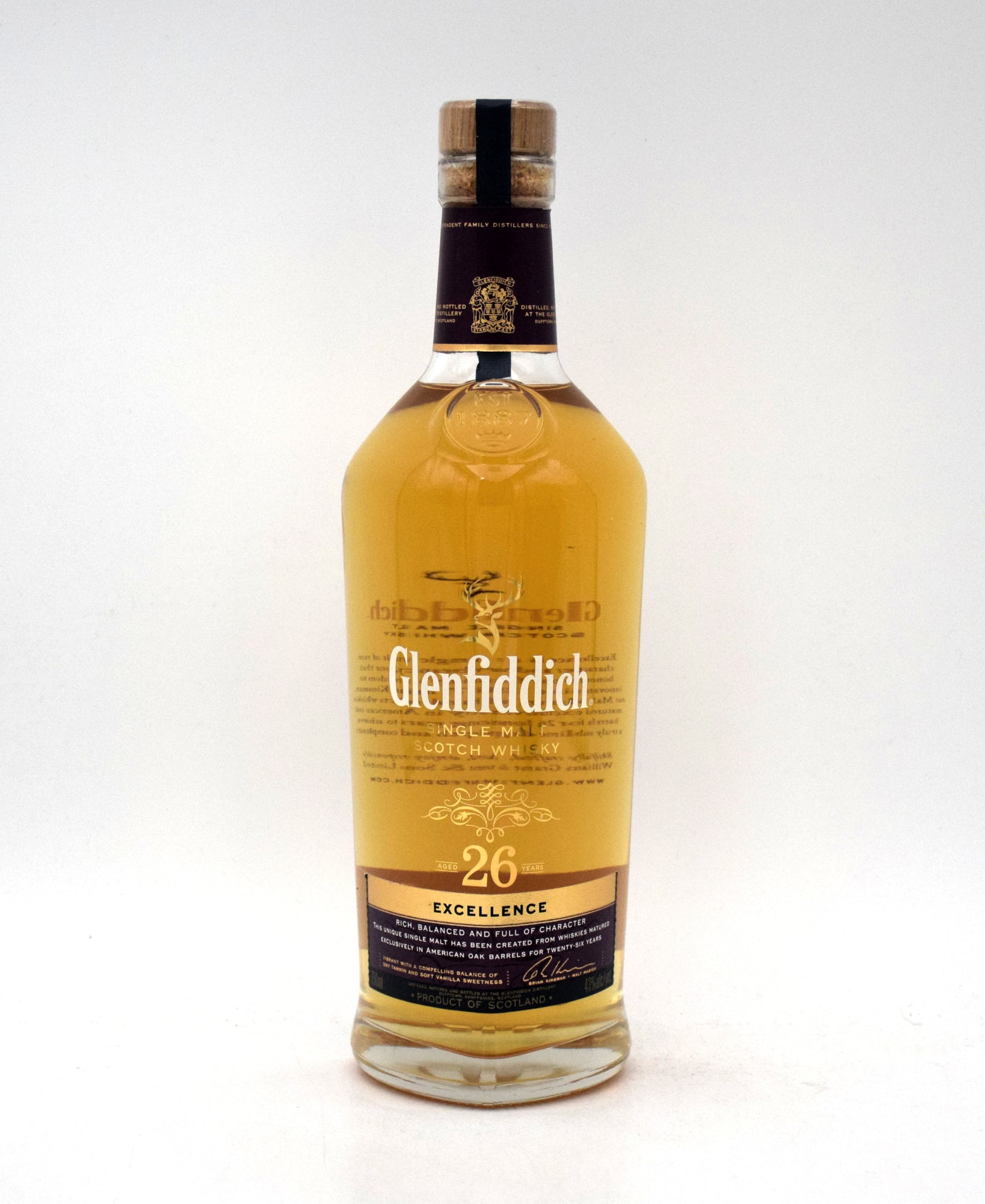 Glenfiddich 26 Year 'Excellence' Single Malt Scotch – FineLiquors