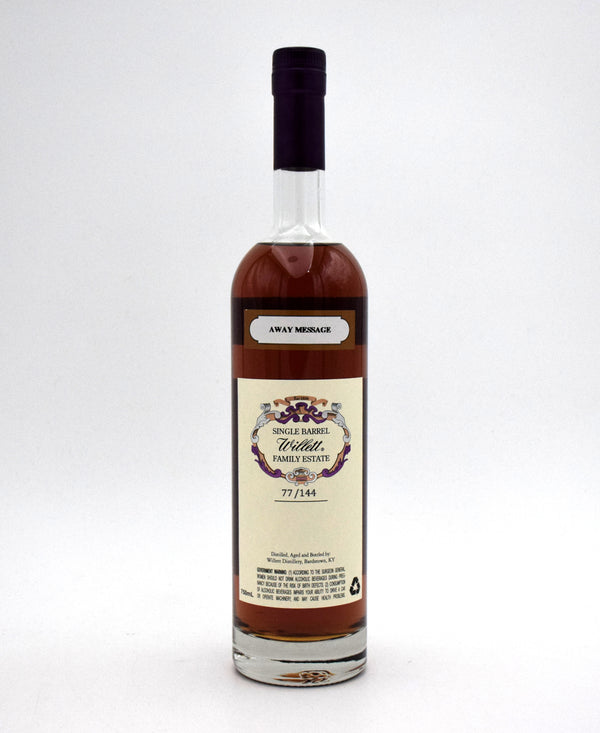 Willett Rare Release 9 Year Bourbon Barrel Number 6675 (Away Message)