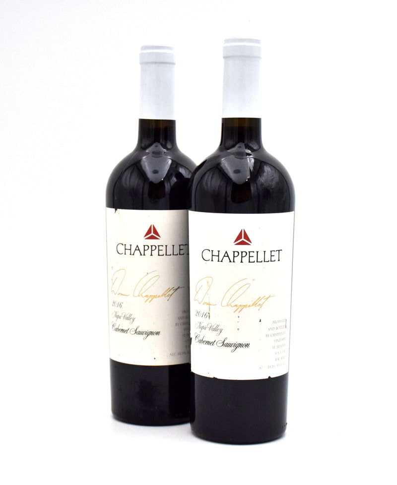 2016 Chappellet Signature Cabernet Sauvignon (Slightly Torn/Scuffed Labels)