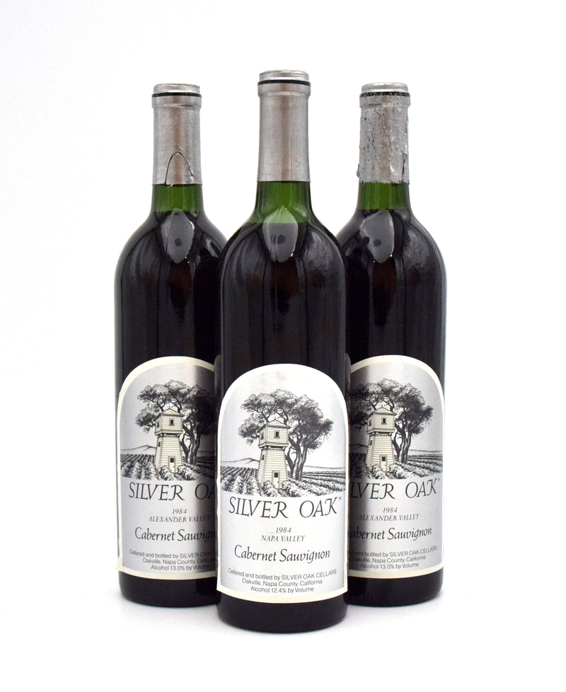 1984 Silver Oak Cellars Alexander Valley Cabernet Sauvignon (Corroded Capsules)