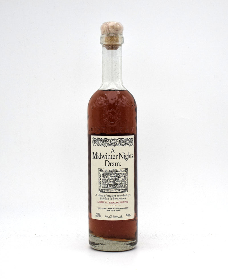 High West A Midwinter Nights Dram Rye Whiskey Act 12 Scene 4