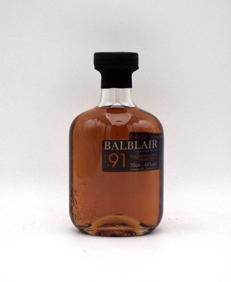 Balblair 27 Year Vintage Release Single Malt Scotch (1991 Release)