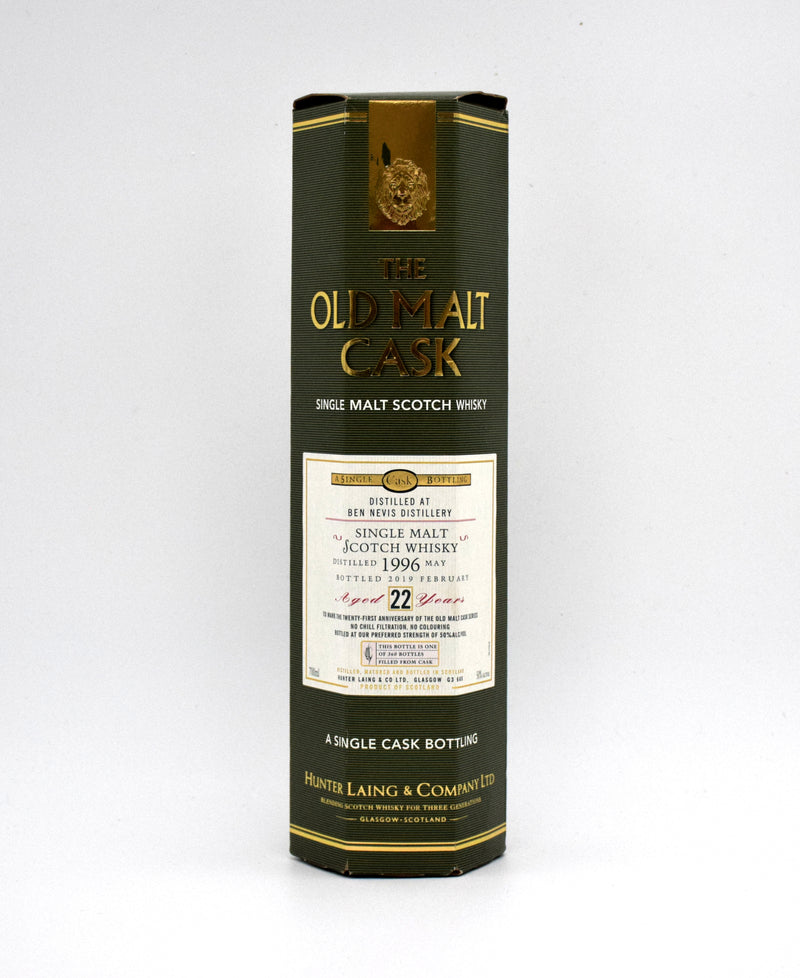 Ben Nevis 'The Old Malt Cask' 22 Year Old Single Malt Scotch Whisky (1996 Release, 21st Anniversary)