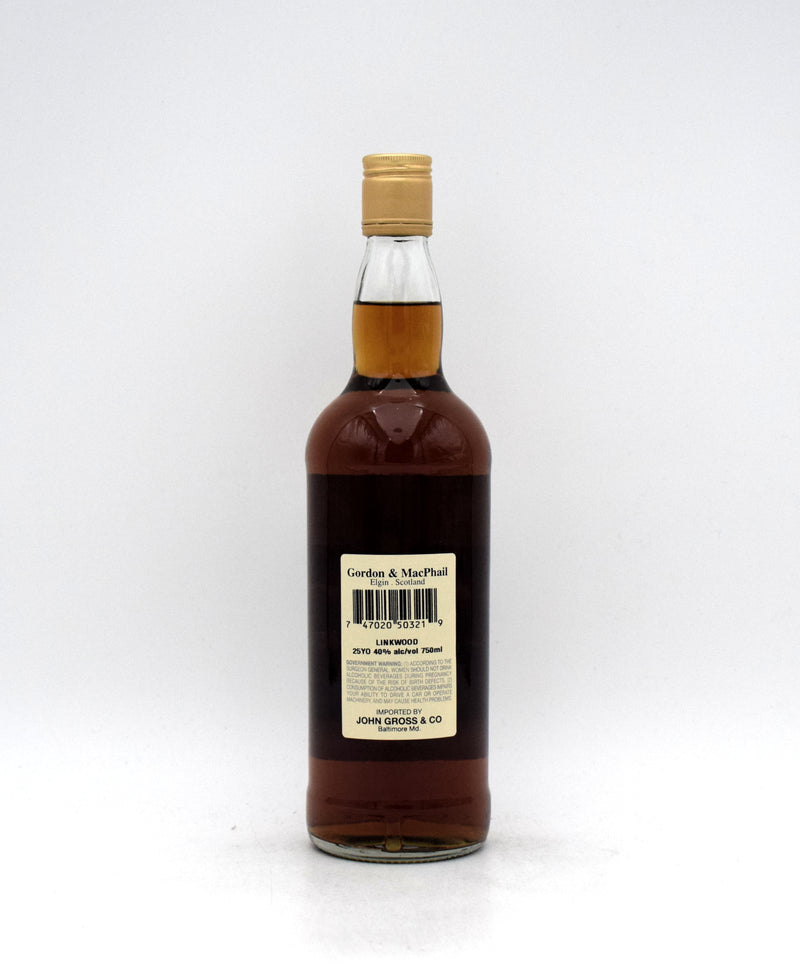 Gordon & MacPhail Linkwood 25 Year Single Malt Scotch (Older Bottling)