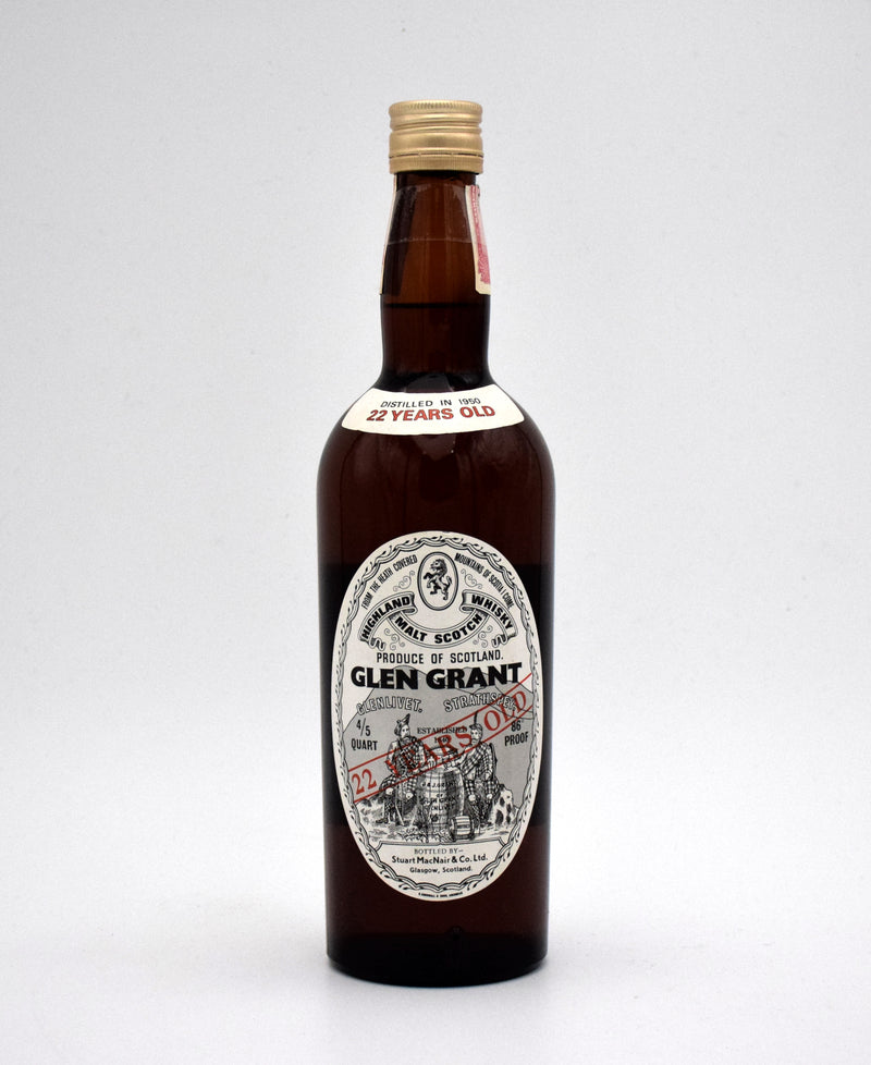 Stuart MacNair 'Glen Grant' 22 Year Single Malt Scotch (1950 Release)