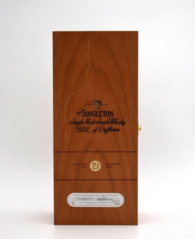 The Singleton of Dufftown 21 Year Old Single Malt Scotch Whisky (Older Bottling)