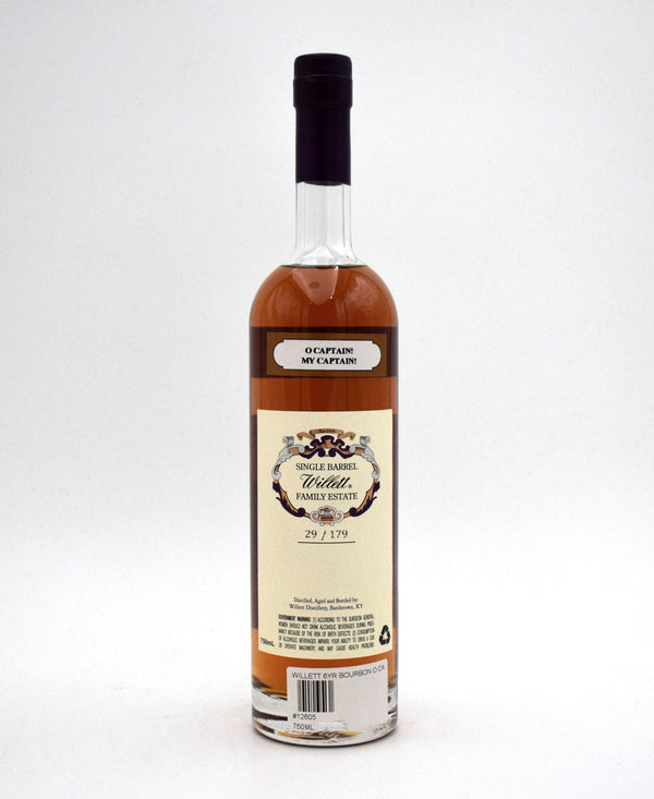 Willett Family Estate 6 Year Bourbon Barrel Number 2262 (O Captain! My Captain)