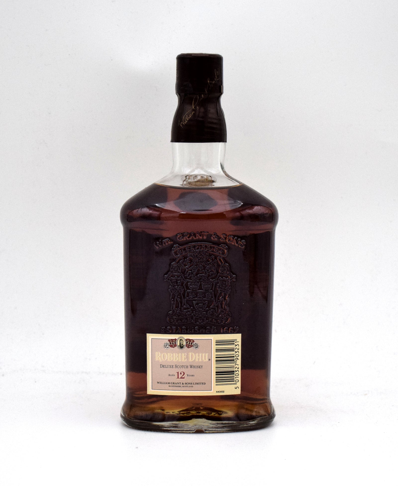 ROBBIE DHU 12年 スコッチウイスキー 1L 43.0% Robbie Dhu 12 Year Deluxe Scotch Whiskey (1L) – FineLiquors