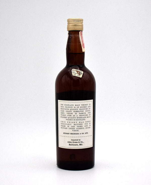 Stuart MacNair 'Glen Grant' 22 Year Single Malt Scotch (1950 Release)